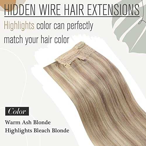 Human Hair Invisible Wire Hair Extensions - Image 11