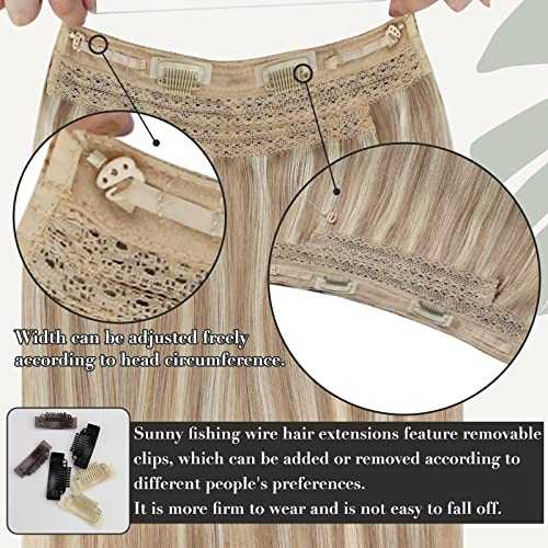 Human Hair Invisible Wire Hair Extensions - Image 12