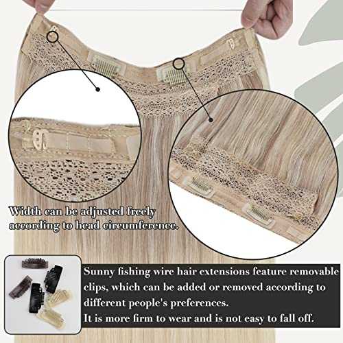 Human Hair Invisible Wire Hair Extensions - Image 24