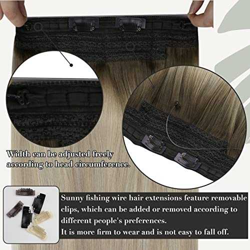 Human Hair Invisible Wire Hair Extensions - Image 37