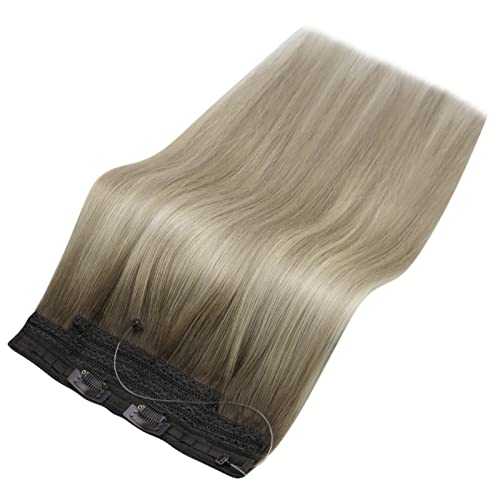 Human Hair Invisible Wire Hair Extensions - Image 38