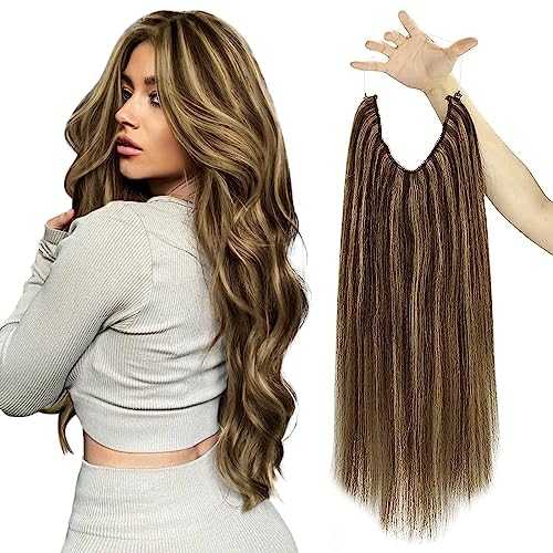 Human Hair Invisible Wire Hair Extensions - Image 41
