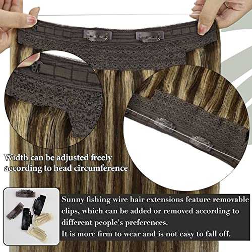 Human Hair Invisible Wire Hair Extensions - Image 43