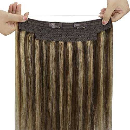 Human Hair Invisible Wire Hair Extensions - Image 44