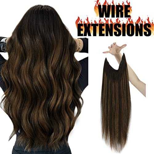 Human Hair Invisible Wire Hair Extensions - Image 51