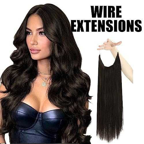 Human Hair Invisible Wire Hair Extensions - Image 58