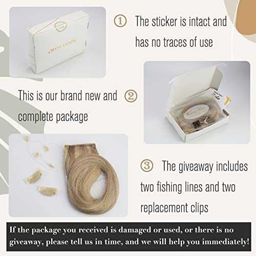 Human Hair Invisible Wire Hair Extensions - Image 6