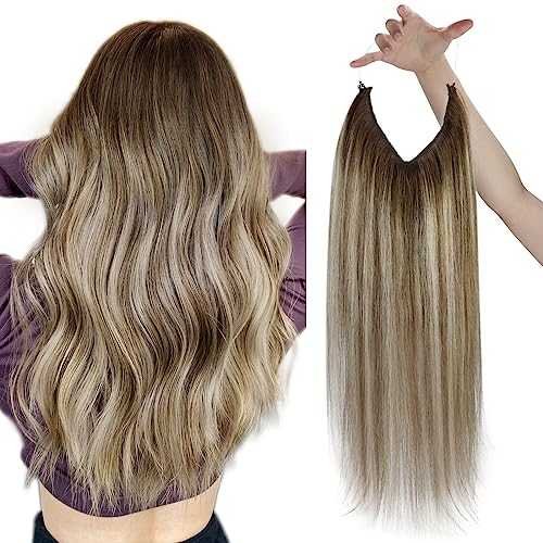 Human Hair Invisible Wire Hair Extensions - Image 60