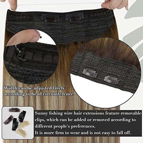 Human Hair Invisible Wire Hair Extensions - Image 62
