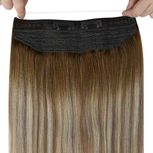 Human Hair Invisible Wire Hair Extensions - Image 64