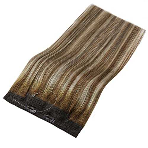 Human Hair Invisible Wire Hair Extensions - Image 69