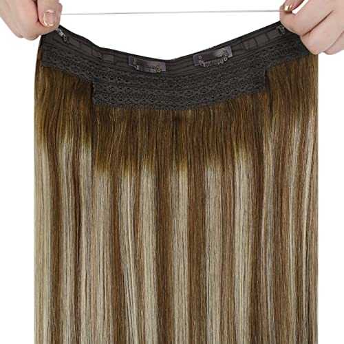 Human Hair Invisible Wire Hair Extensions - Image 70