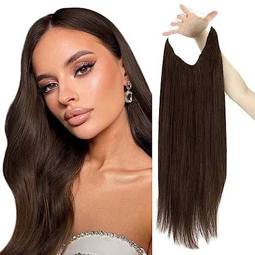 Human Hair Invisible Wire Hair Extensions - Image 72