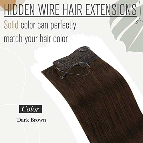 Human Hair Invisible Wire Hair Extensions - Image 74