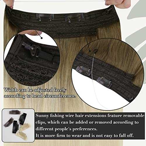 Human Hair Invisible Wire Hair Extensions - Image 81