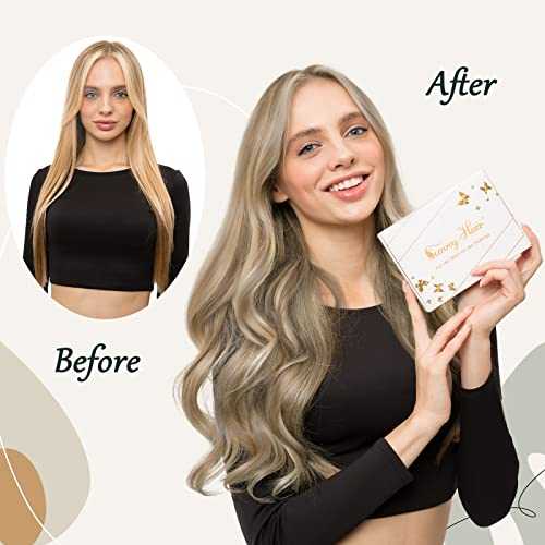 Human Hair Invisible Wire Hair Extensions - Image 86