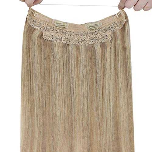Human Hair Invisible Wire Hair Extensions - Image 90