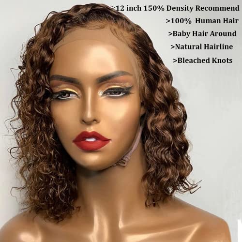 Human Hair Light Yaki Straight Bob Wig with Layered Bangs - Image 14