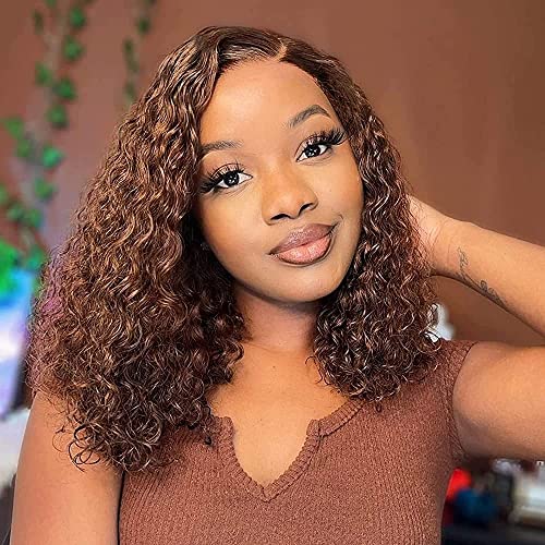 Human Hair Light Yaki Straight Bob Wig with Layered Bangs - Image 17