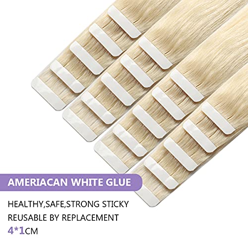 Human Hair Tape in Extensions Ombre Baylage Hair 14 Inch Tape in Extensions - Image 11
