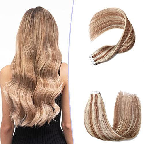 Human Hair Tape in Extensions Ombre Baylage Hair 14 Inch Tape in Extensions - Image 13