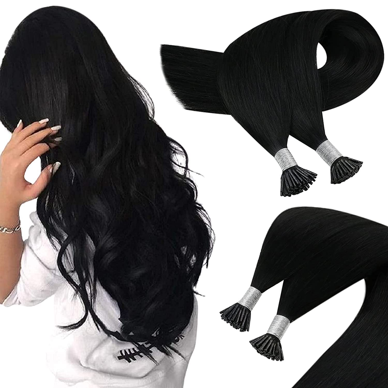 I-tips Hair Extensions Human Hair pre bonded - Image 15
