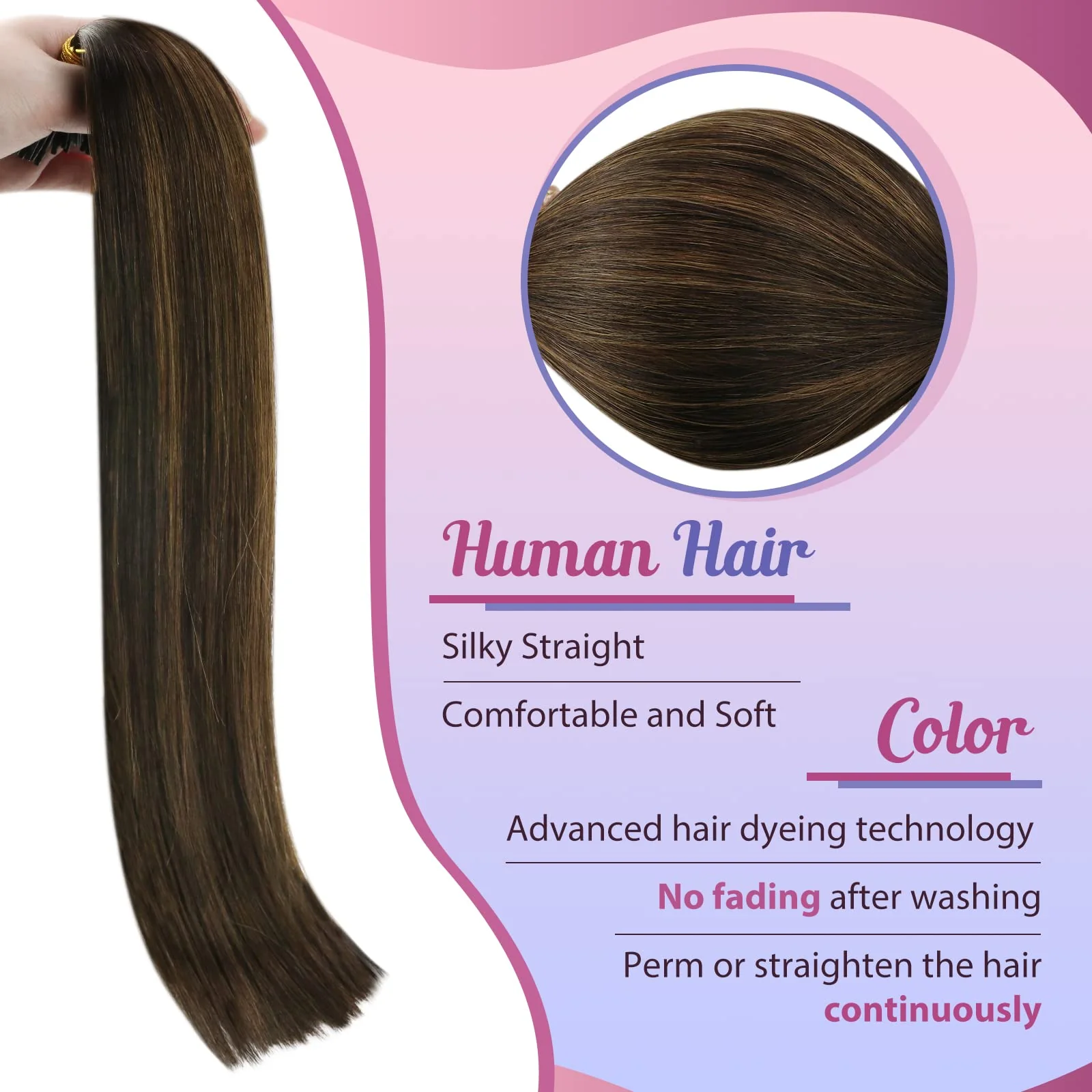 I-tips Hair Extensions Human Hair pre bonded - Image 32