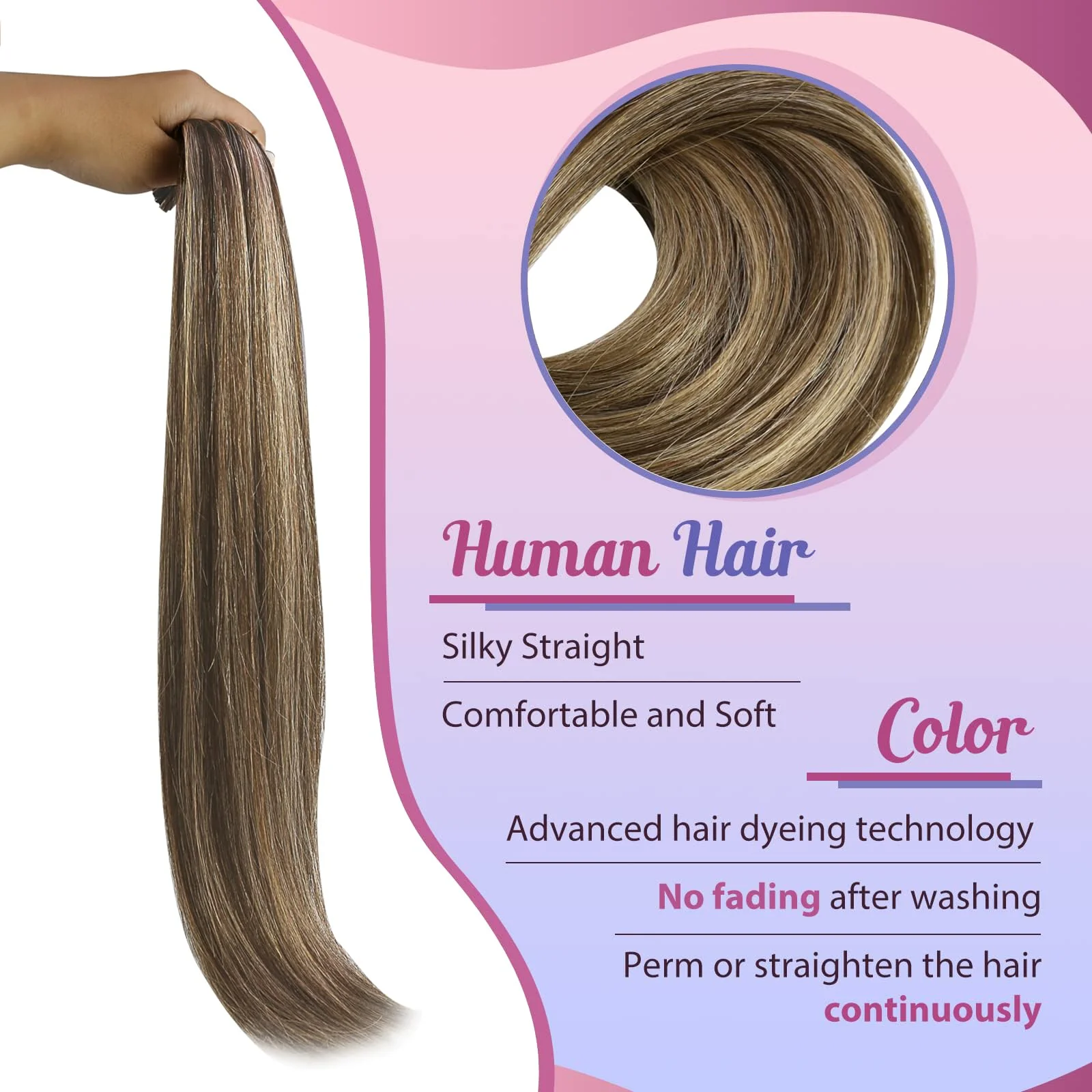 I-tips Hair Extensions Human Hair pre bonded - Image 55