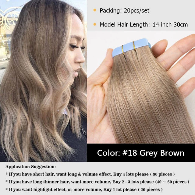 Invisible Skin Weft Tape in Human Hair Extensions - Image 11
