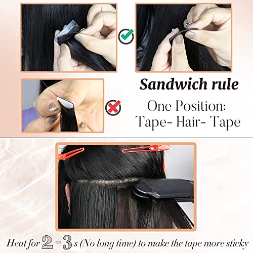 Invisible Tape In Human Hair Extensions - Image 16