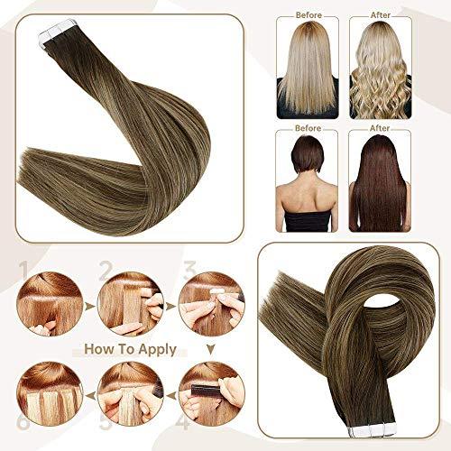 Invisible Tape Remy Human Hair Extensions 14 to 22 Inches Long - Image 123