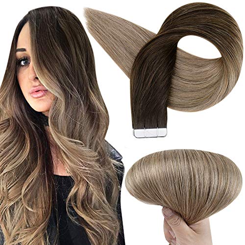 Invisible Tape Remy Human Hair Extensions 14 to 22 Inches Long - Image 128
