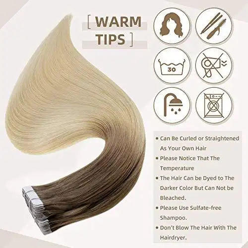 Invisible Tape Remy Human Hair Extensions 14 to 22 Inches Long - Image 16