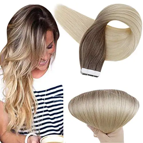 Invisible Tape Remy Human Hair Extensions 14 to 22 Inches Long - Image 17