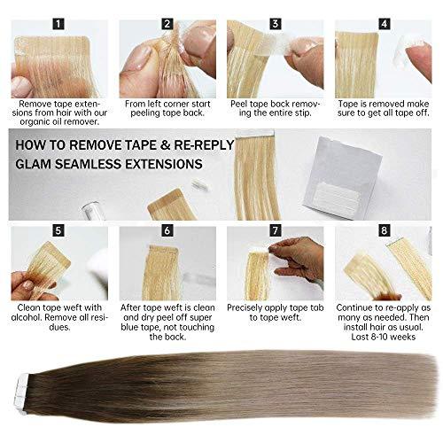 Invisible Tape Remy Human Hair Extensions 14 to 22 Inches Long - Image 39