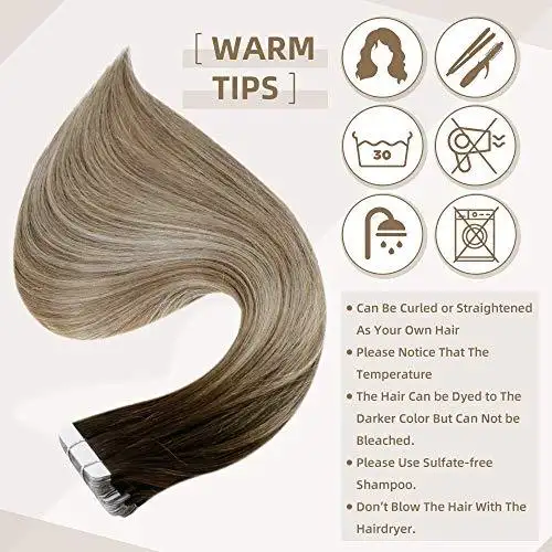 Invisible Tape Remy Human Hair Extensions 14 to 22 Inches Long - Image 5