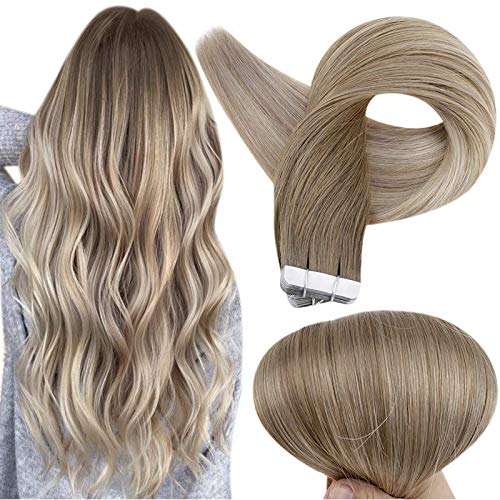 Invisible Tape Remy Human Hair Extensions 14 to 22 Inches Long - Image 69
