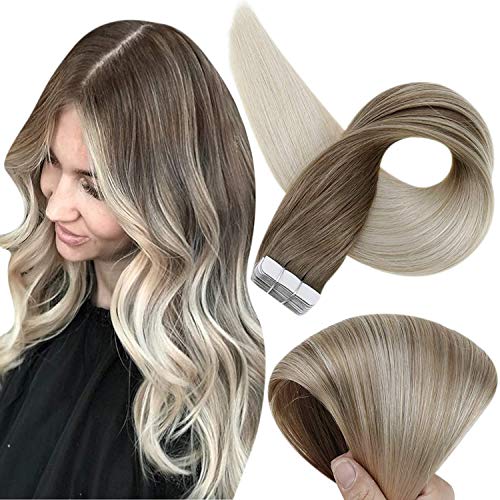 Invisible Tape Remy Human Hair Extensions 14 to 22 Inches Long - Image 77