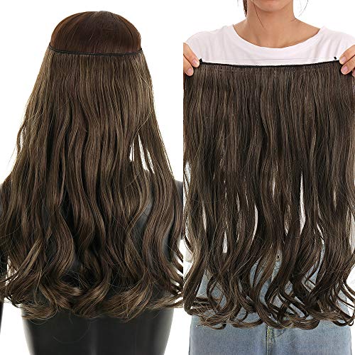 Invisible Wire Heat Friendly Halo Hair Extension - Image 28