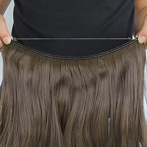 Invisible Wire Heat Friendly Halo Hair Extension - Image 39
