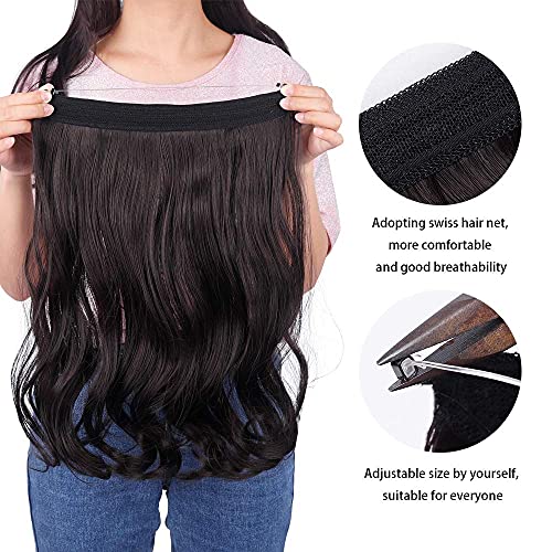 Invisible Wire Heat Friendly Halo Hair Extension - Image 5