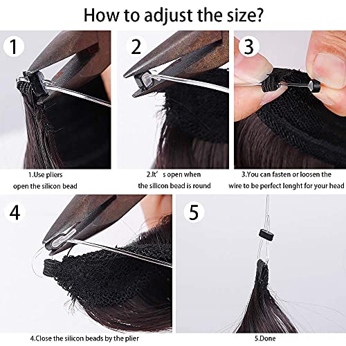 Invisible Wire Heat Friendly Halo Hair Extension - Image 6