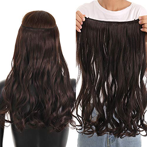 Invisible Wire Heat Friendly Halo Hair Extension - Image 60
