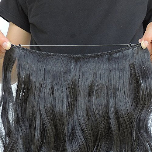 Invisible Wire Heat Friendly Halo Hair Extension - Image 65