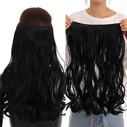 Invisible Wire Heat Friendly Halo Hair Extension - Image 8