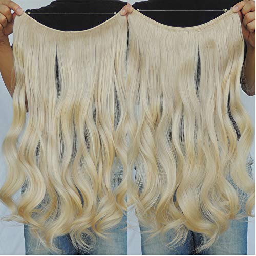 Invisible Wire Heat Friendly Halo Hair Extension - Image 81