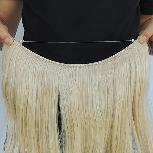 Invisible Wire Heat Friendly Halo Hair Extension - Image 84