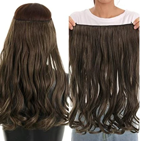 Invisible Wire Heat Friendly Halo Hair Extension - Image 89