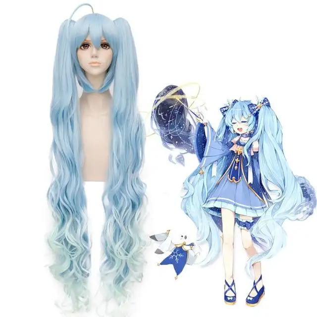 Japanese Princess Vocaloid Anime Hatsune Miku Cosplay Wig - Image 5