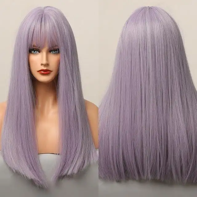 Kaylah - Long heat resistant wig with bangs - Image 3